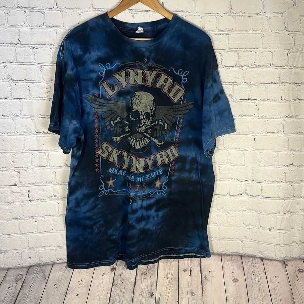 LYNYRD SKYNYRD 2007 Tour T-Shirt Tie Dye‎ Gimme Back My Bullets Band Tee XL